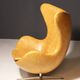 Egg chair model 3316 modern leather Arne Jacobsen 1990s Denmark
