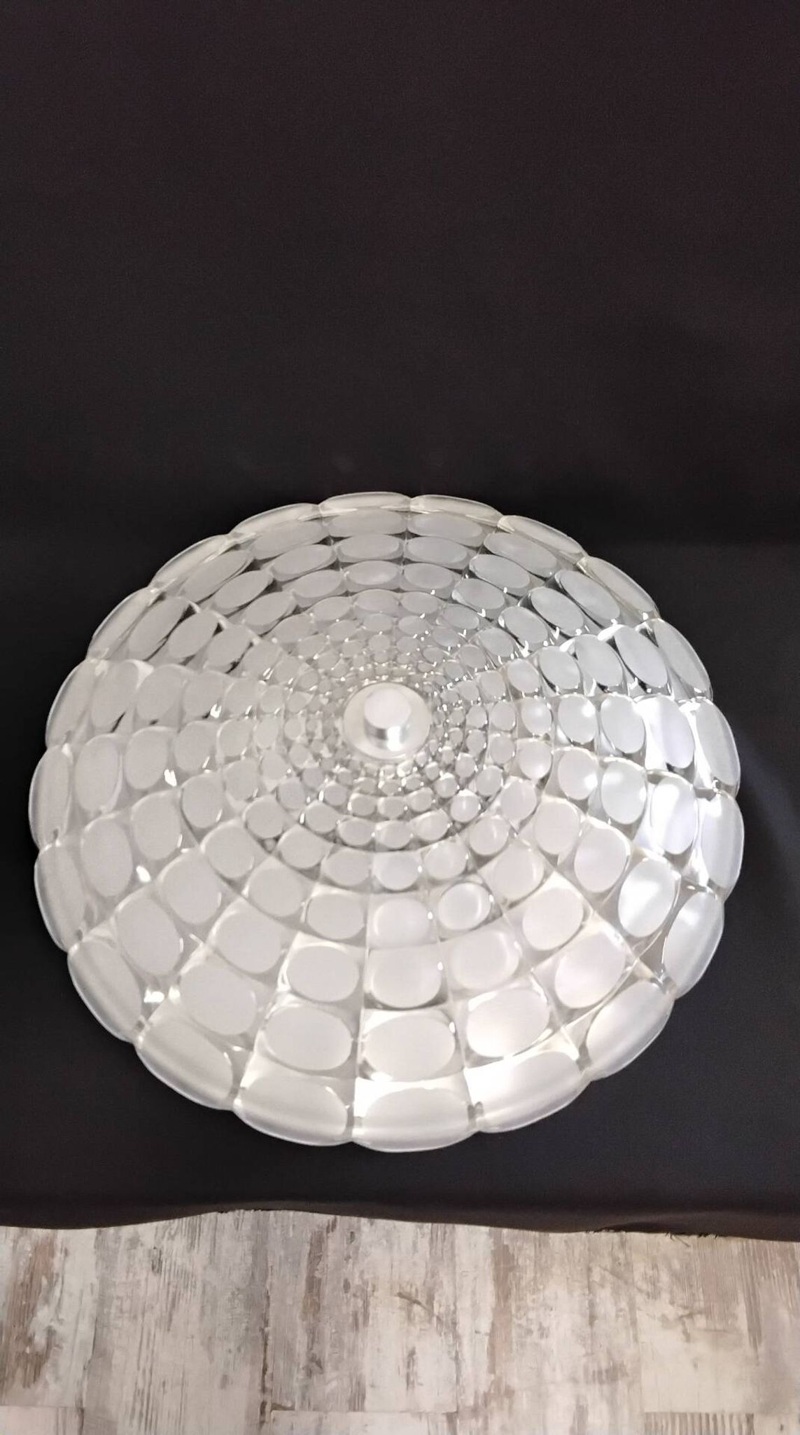 Glass ceiling light Peill & Putzler 1970s