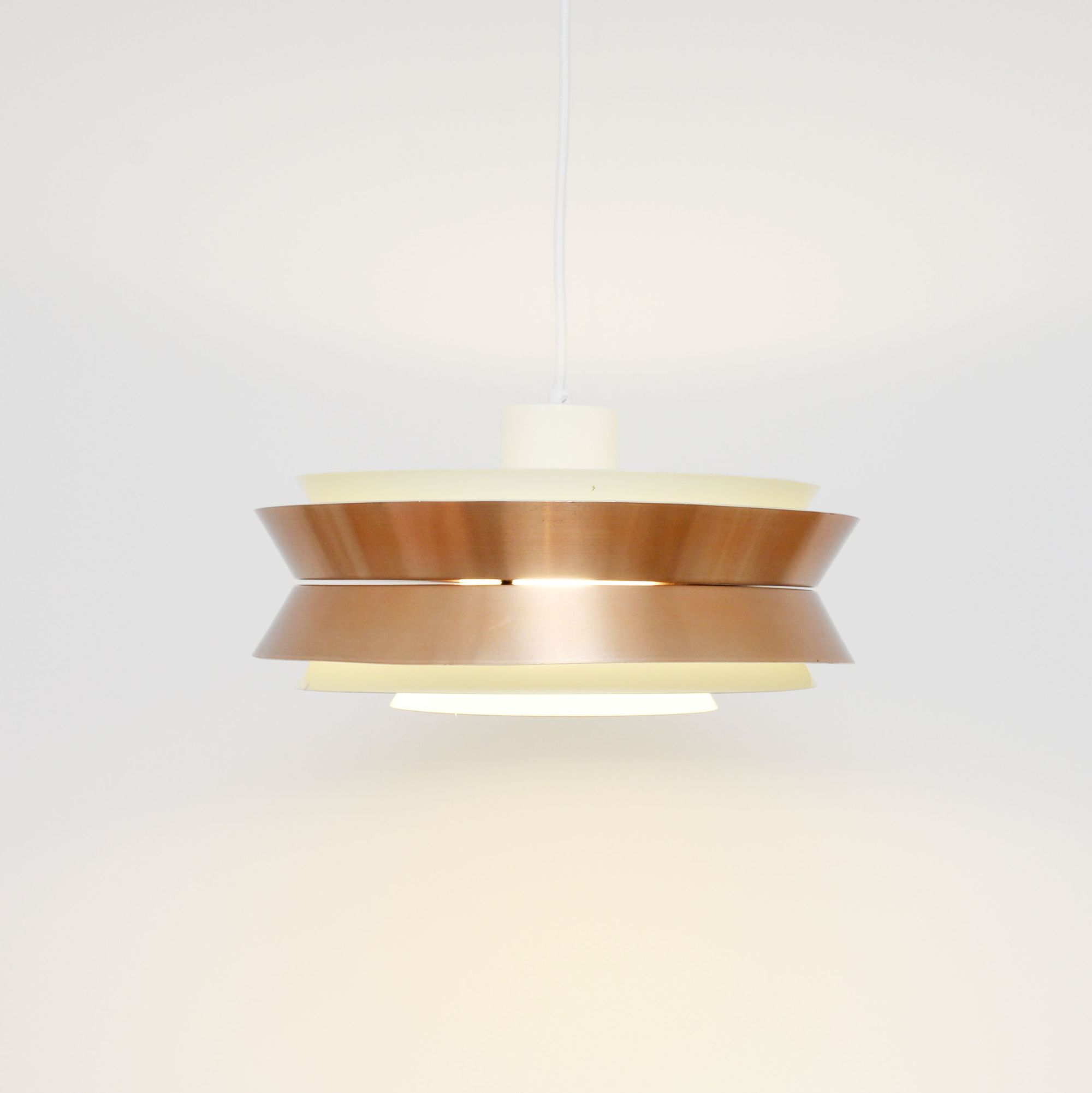Lampe Trava en cuivre, design de C. Thore, Suède 1963