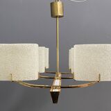 Pendant lamp 6 plastic shades 1960s