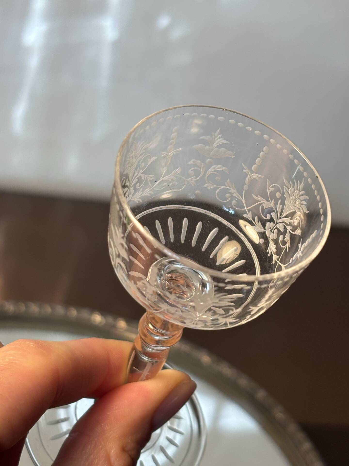 Verre à liqueur Baccarat 19eme rare