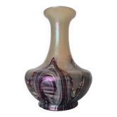 Grand vase en verre artistique irisé du début du XXe siècle Loetz Bohemia