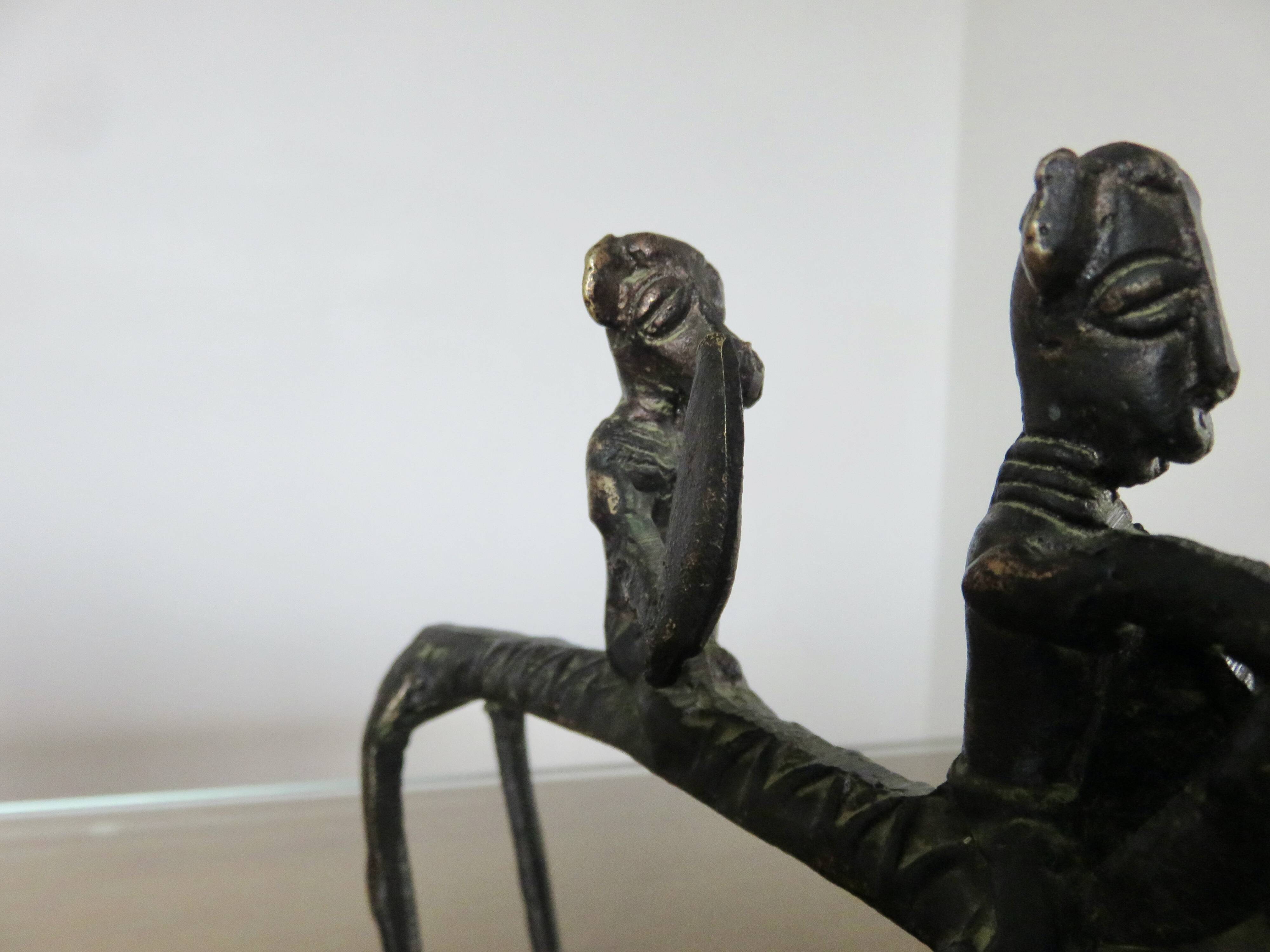 Sculpture, bronze africain, XIXème