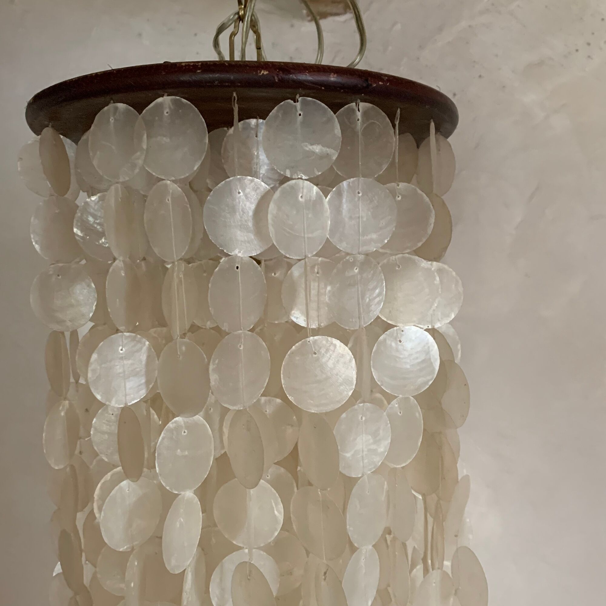 Suspension mother-of-pearl cascade tassel vintage XL
