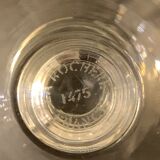 6 verres à pied soufflés et gravés en cristal La Rochère