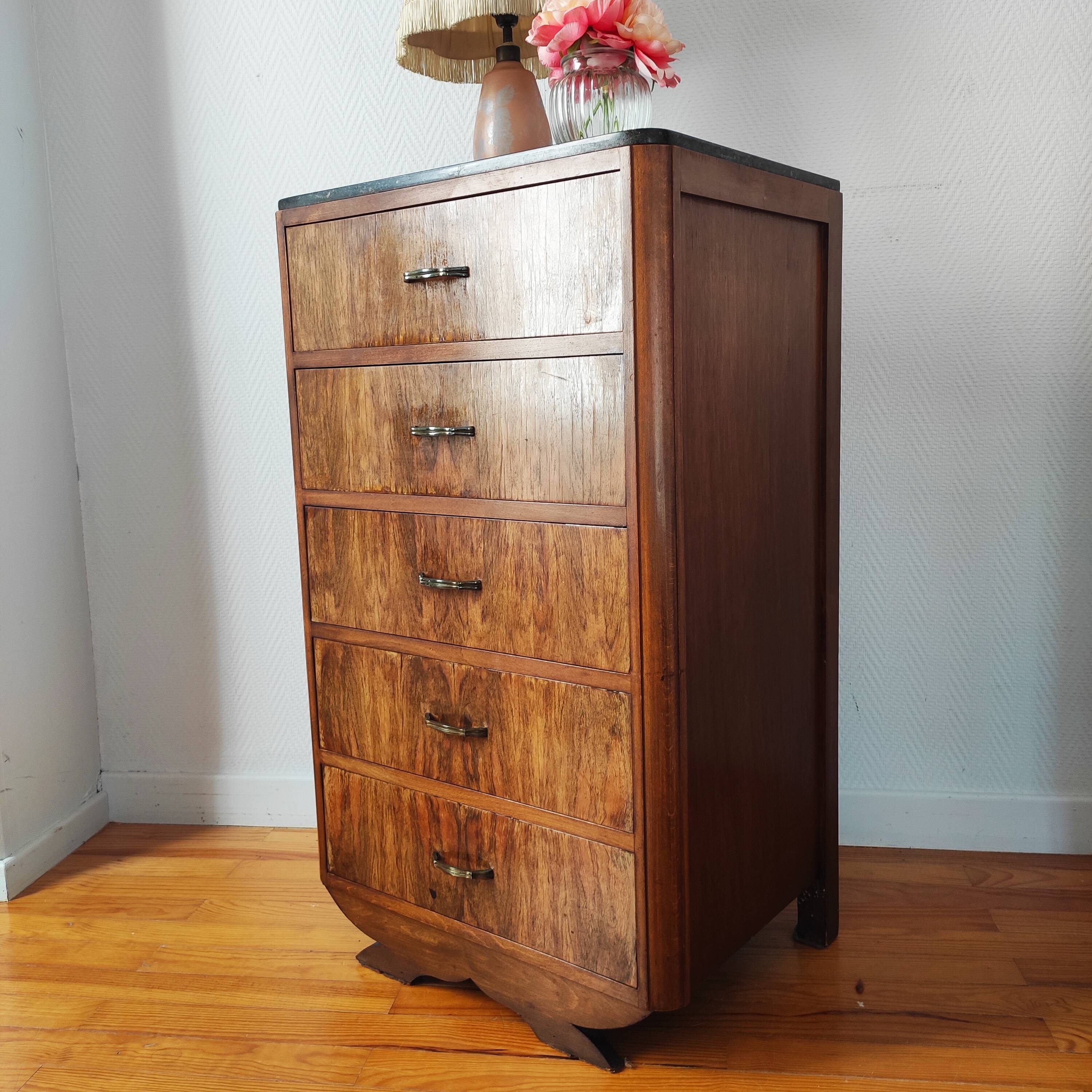 High art deco chest of drawers