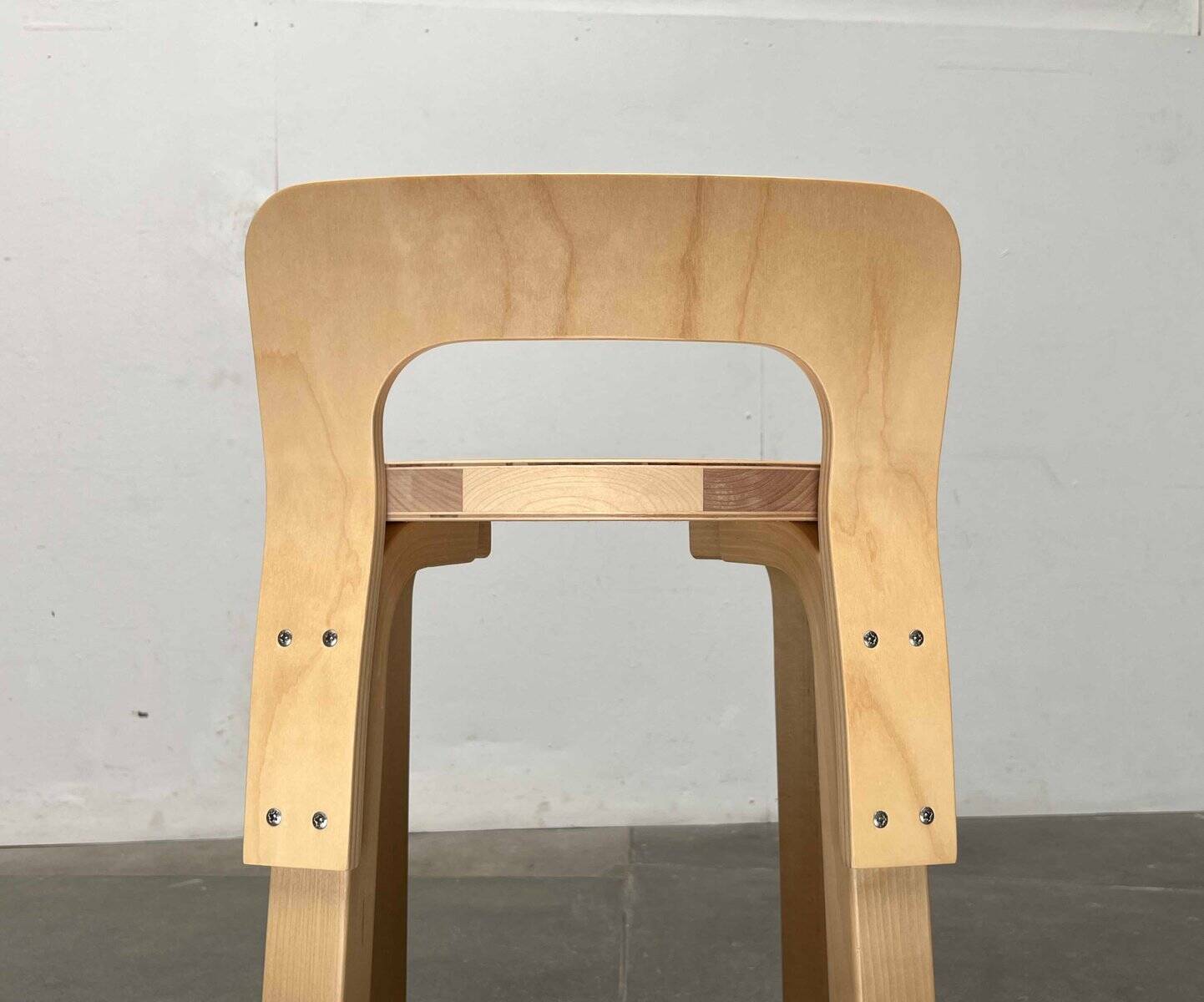 Mid-Century Modern High Stools K65 by Alvar Aalto for Artek, Finland, 2017, Set of 3