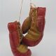 Pair of leather child boxing gloves