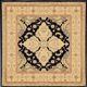 Oriental Ziegler rug: 1.96 x 2.10 Metres - Handmade Wool "Galerie Sardje"