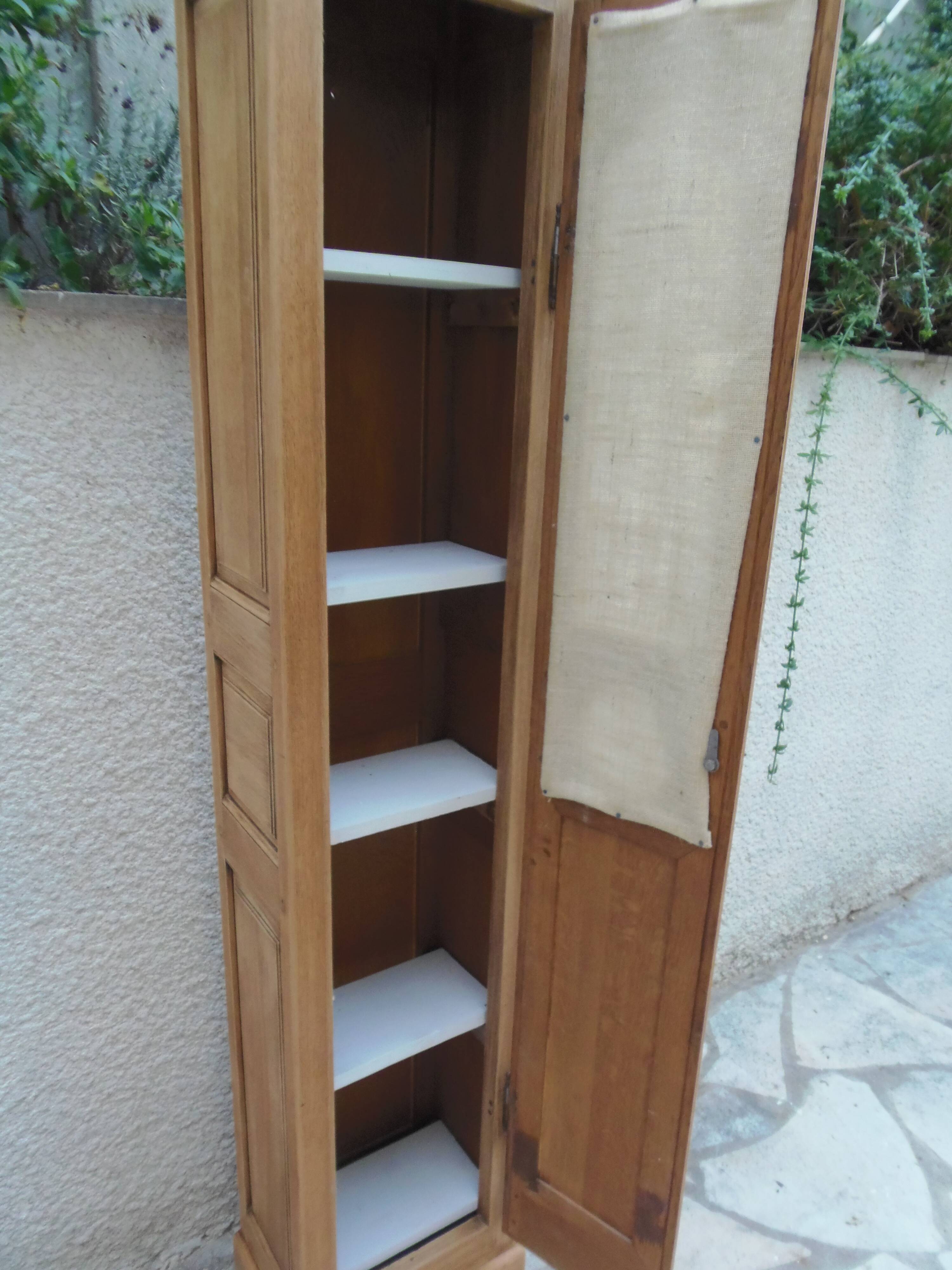 Small oak wardrobe with waxed finish