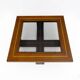 Mid-century Modern Maple Inlays and Walnut Coffee Table, Italy, 1970s