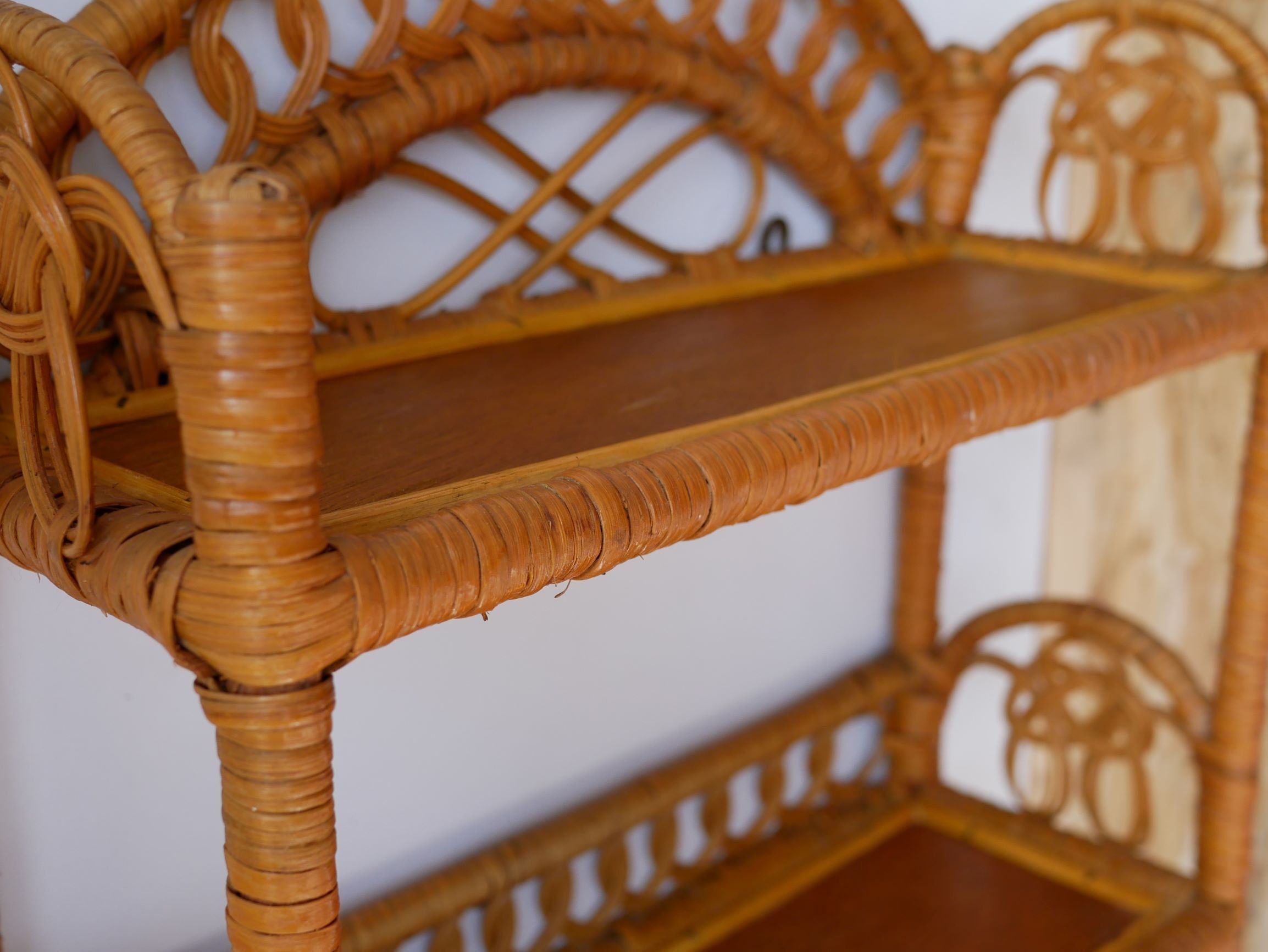 Wall shelf rattan 60 years