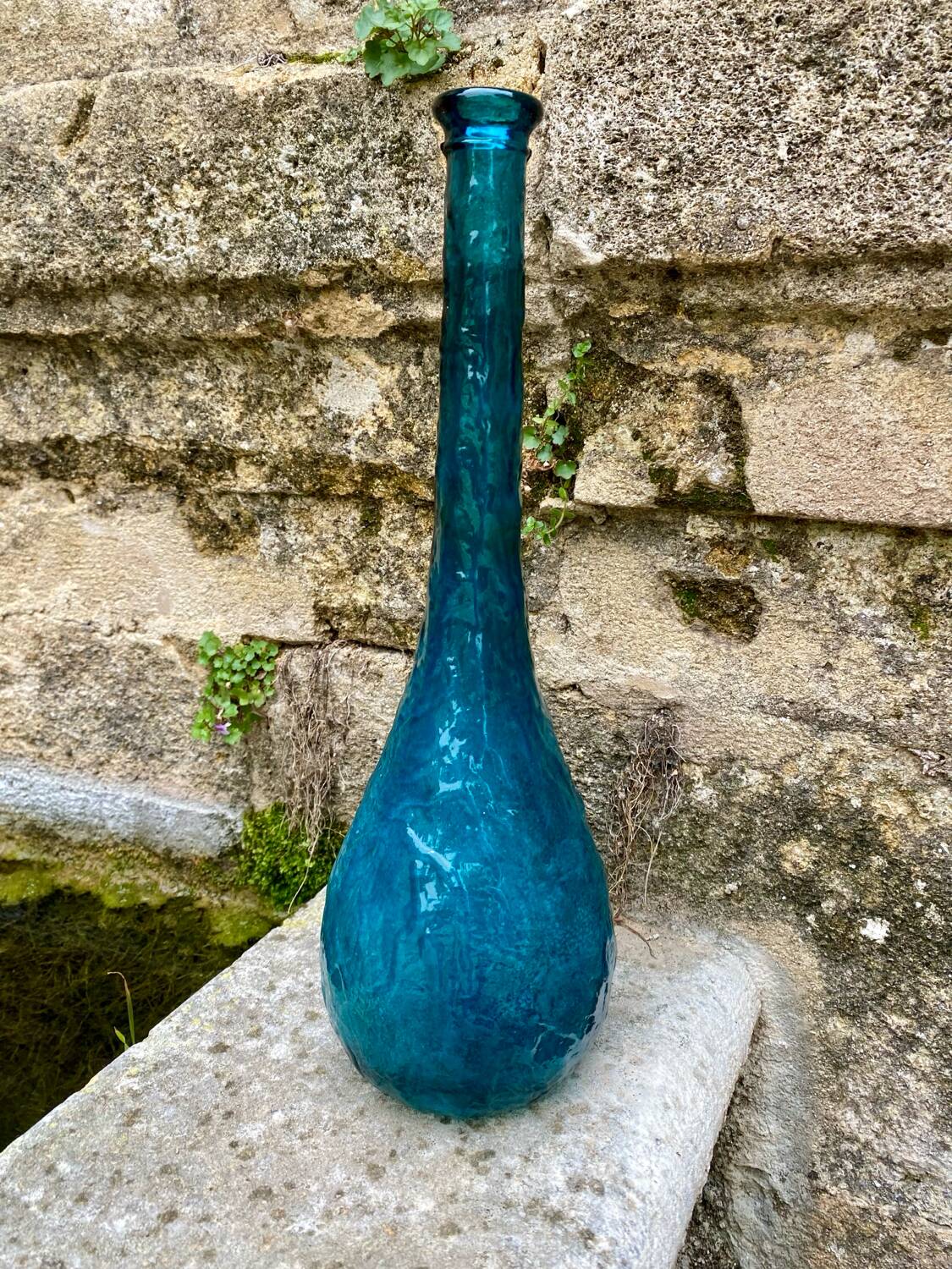 Vintage Empoli Blue Carafe