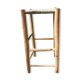 Tabouret haut bois et corde