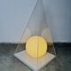 Pyramid & Glass Sphere Table Lamp By Harco Loor For Harco Loor Design, The Netherlands 1980S