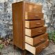 Vintage chest of drawers with compass feet 1960 H112