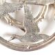 Silea silver metal duck trivet