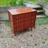 Old vintage chest of drawers with compass foot