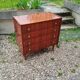 Old vintage chest of drawers with compass foot