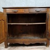 Rustic louis xv period sideboard in oak and poplar circa 1750