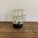 Diamond-point molded glass ceiling light, 1960