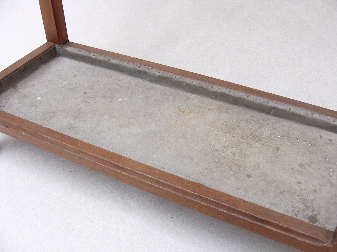 Vintage wooden wall dressing room