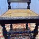 Set of 4 Renaissance cane chairs.