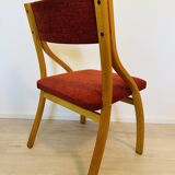 Vintage Dining Chairs by Ludvík Volák for Dřevopodnik Holešov, 1960’s, Set of 2