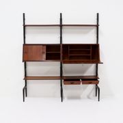 Teak Wall Unit by Louis van Teeffelen for WeBe 1950's