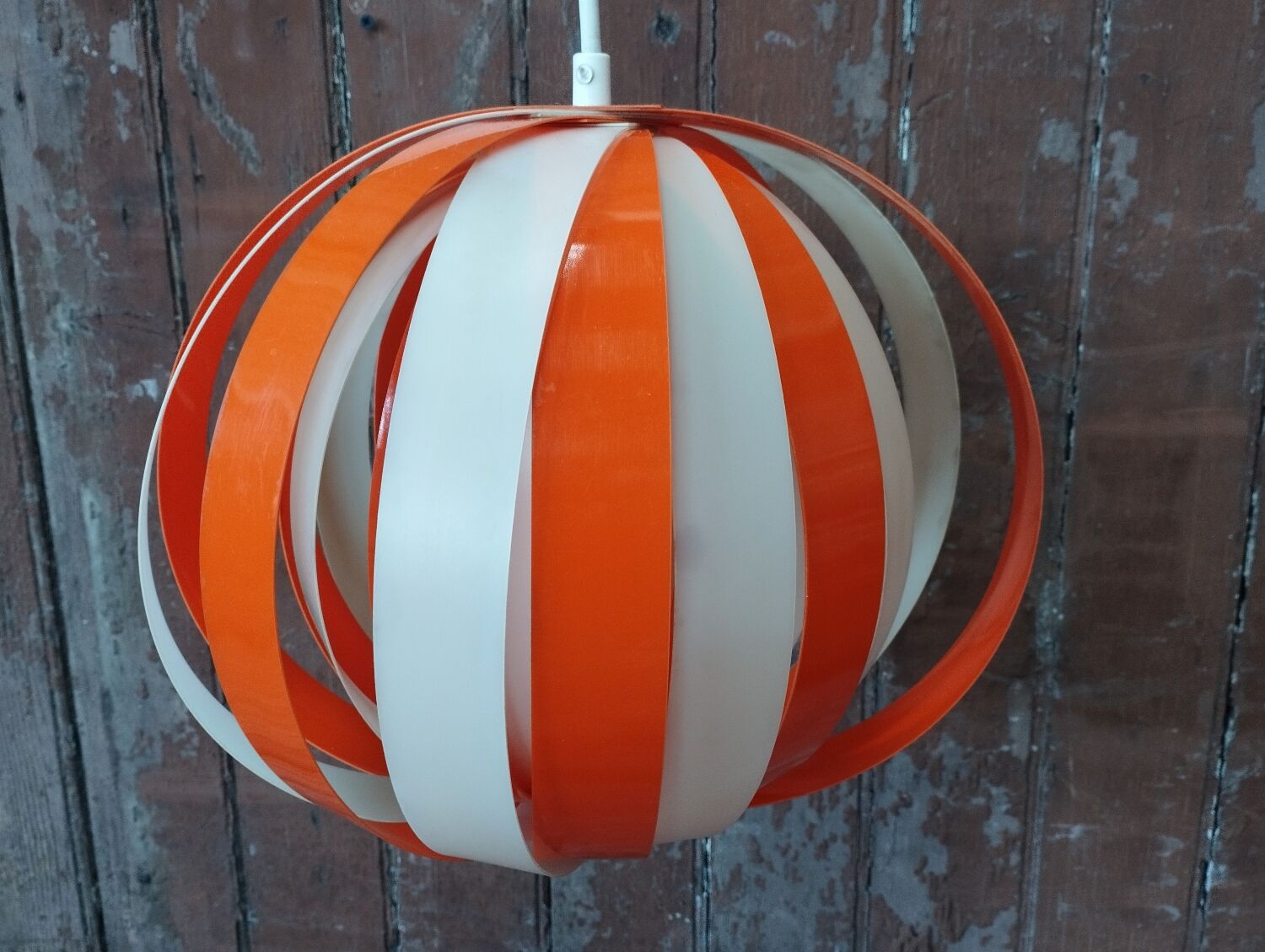 Moon pendant light vintage 1970 plexiglass