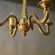 Lustre en bronze à 4 bras de lumière