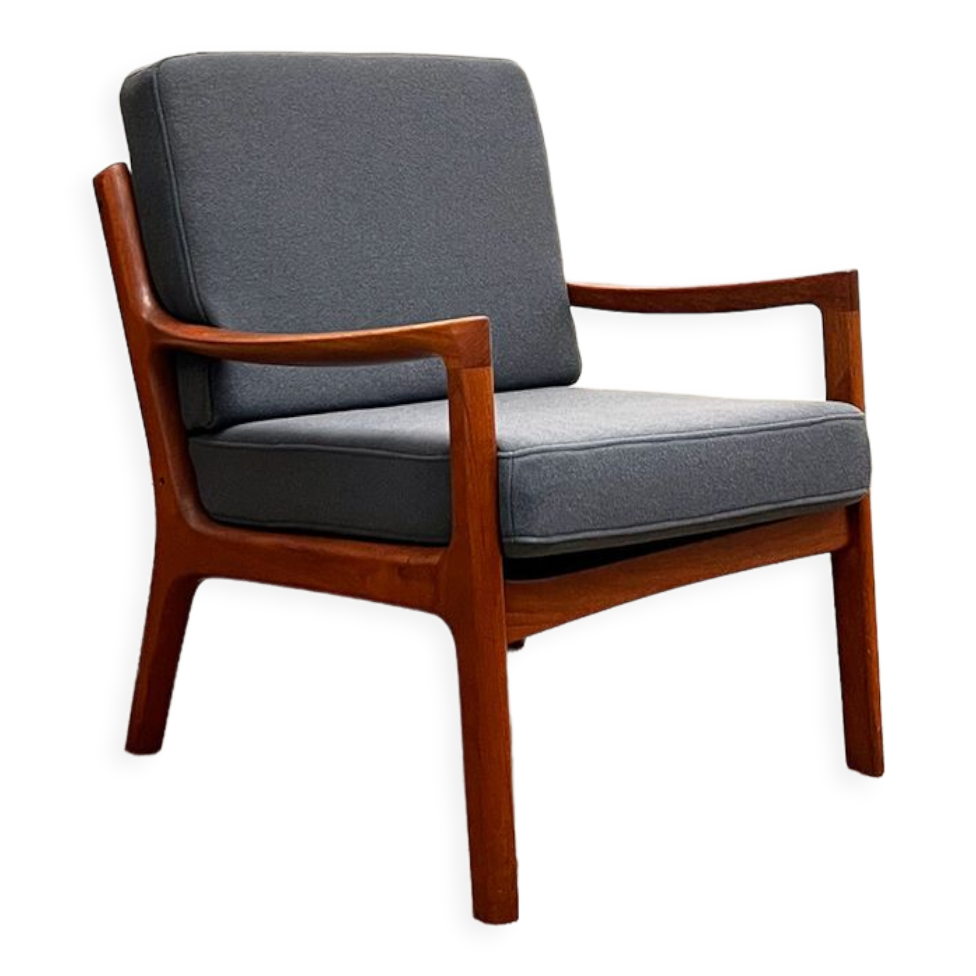 Teak armchair or easy chair by Ole Wanscher for France & Son, Mid Century Modern Danish Design, 1950er