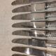 12 silver plated dessert knives, Christofle Vendome, 19.7cm
