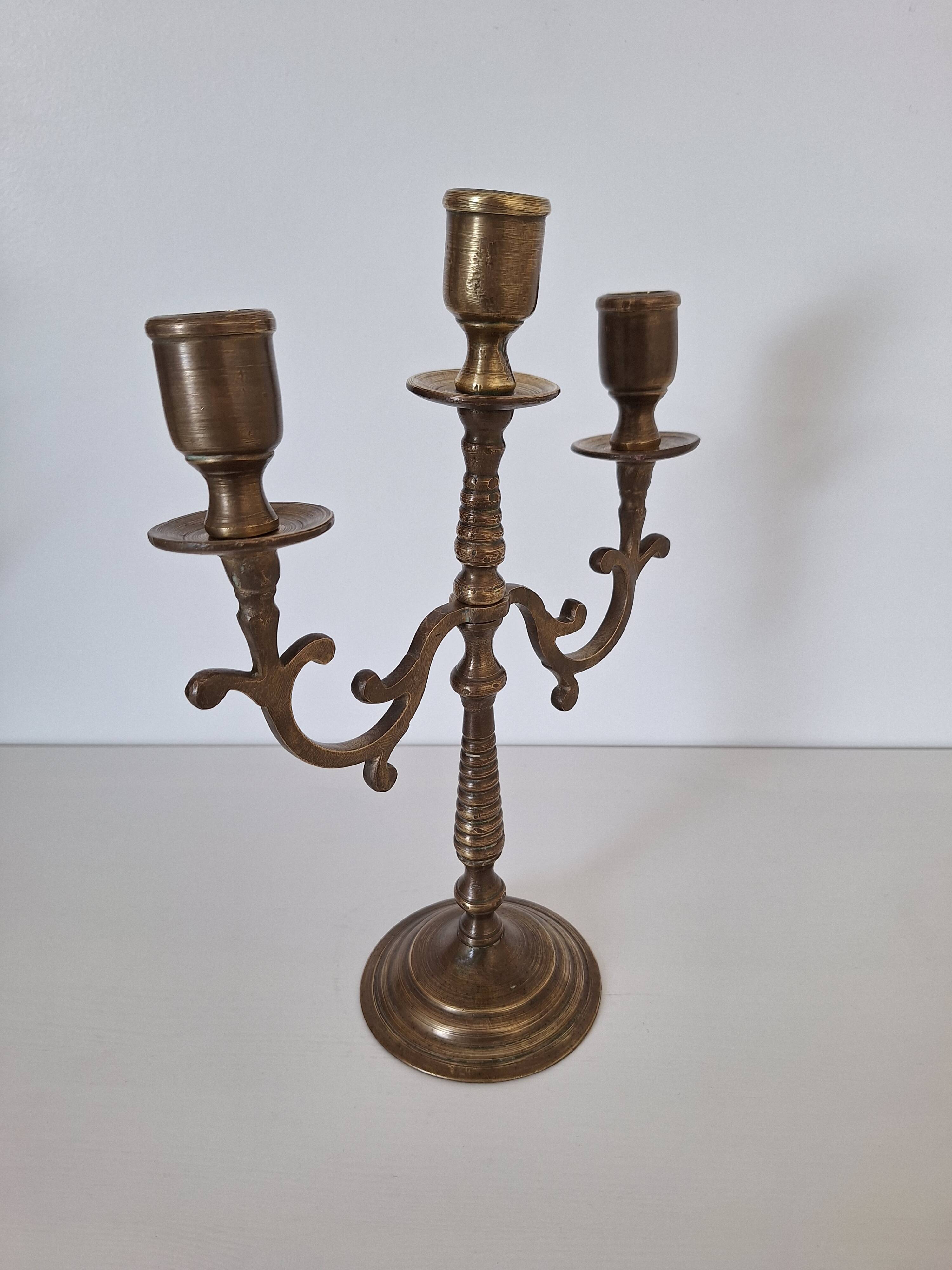 Vintage brass candlestick