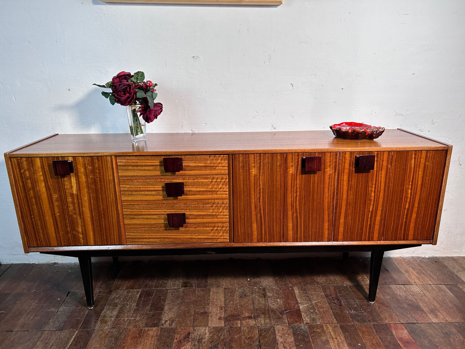 Mid Century Retro Vintage Sideboard Teak 1960 by Nathan