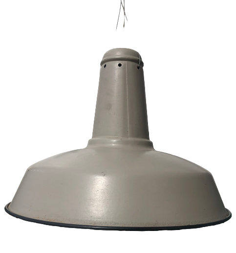 Suspension lampe vintage tôle
