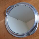 Appetizer tray with cups and Art Deco mirror tray