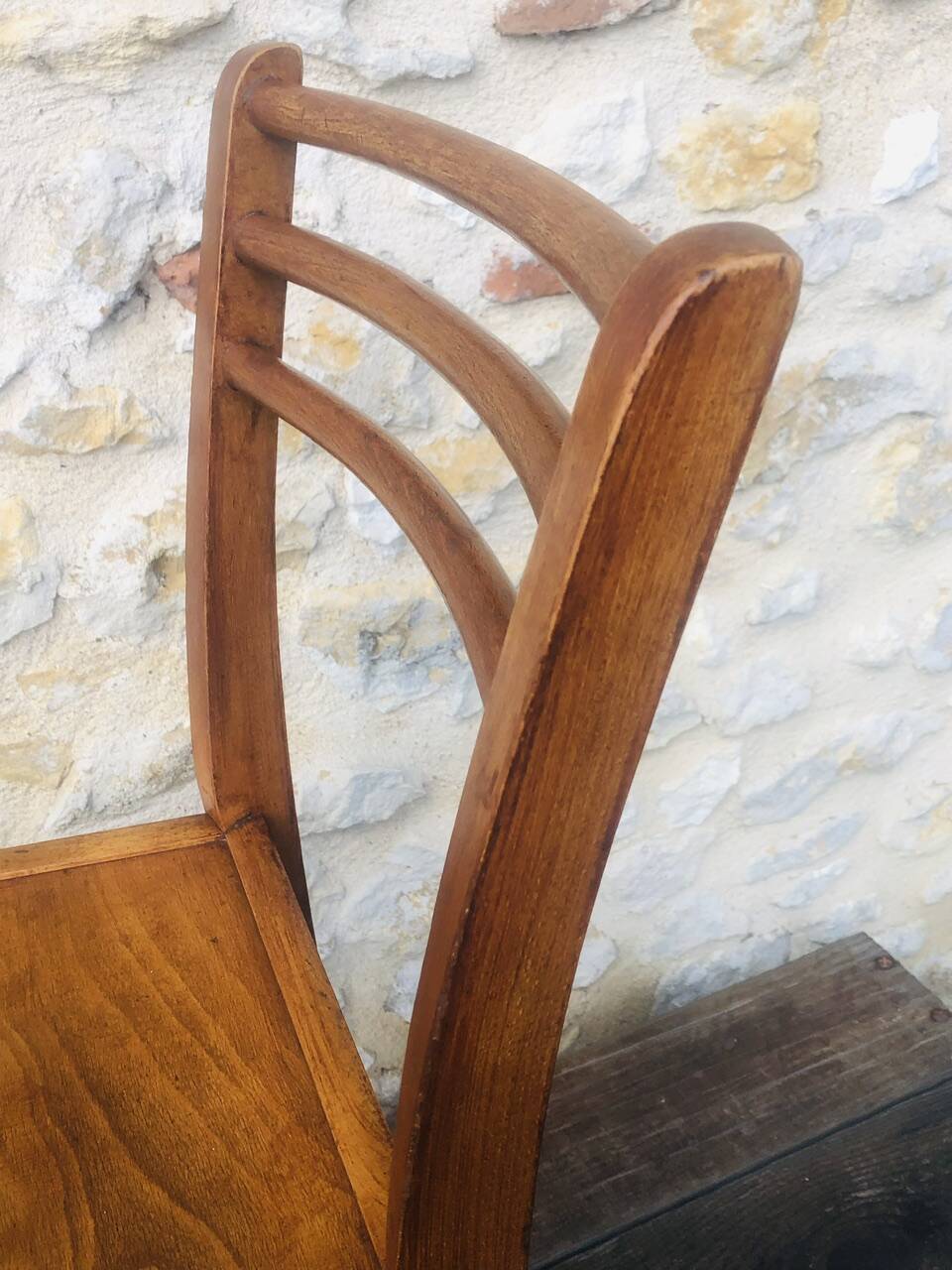Pair of vintage bistro chairs, Stella Luterma, Circa 60'