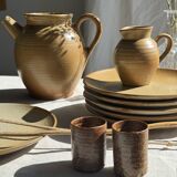 Set of 6 stoneware dessert plates