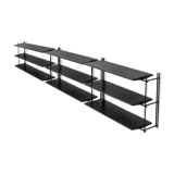 Metal shelves