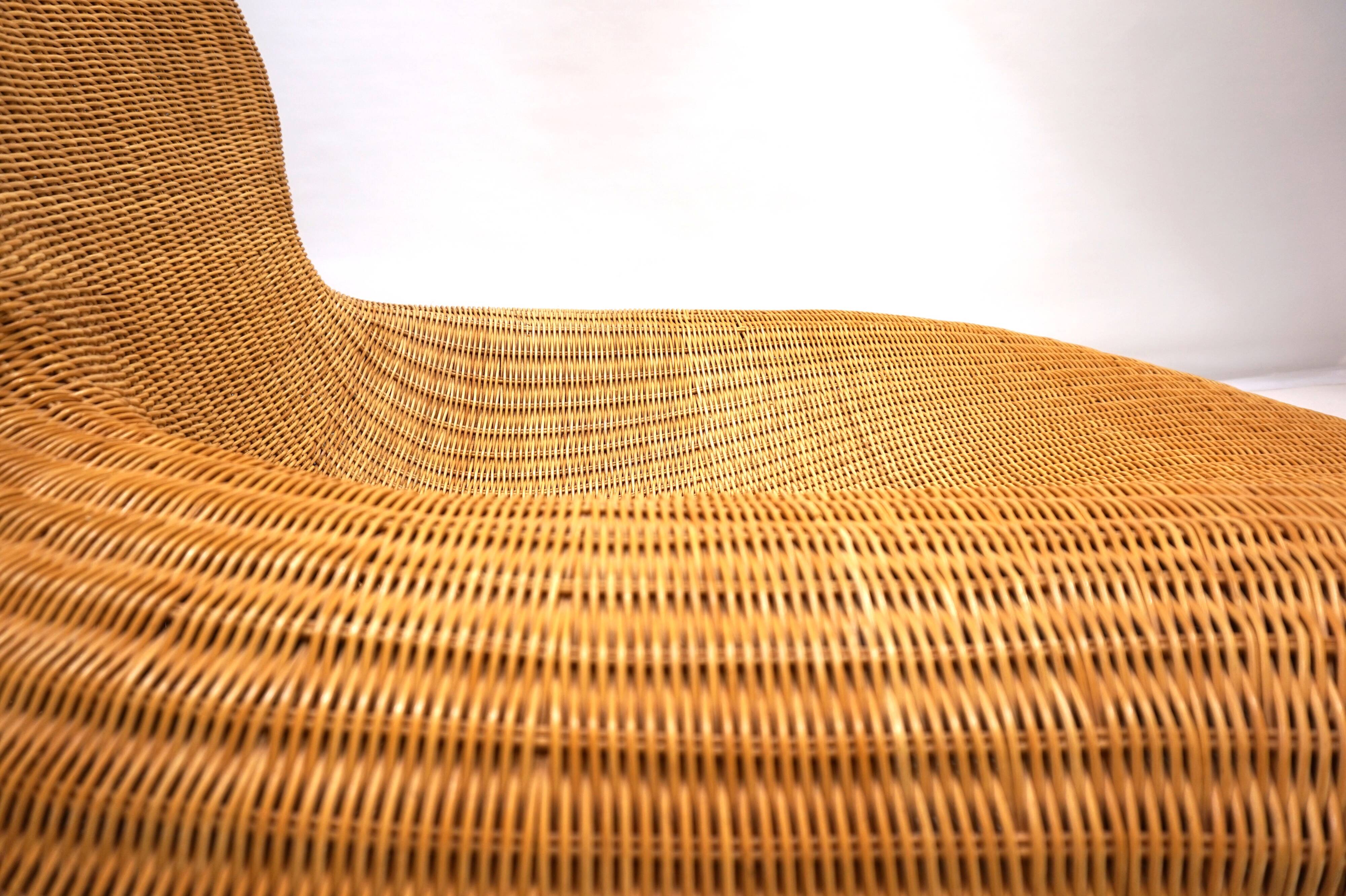 Fauteuil Storvik en rotin par Carl Öjerstam pour Ikea, 2001