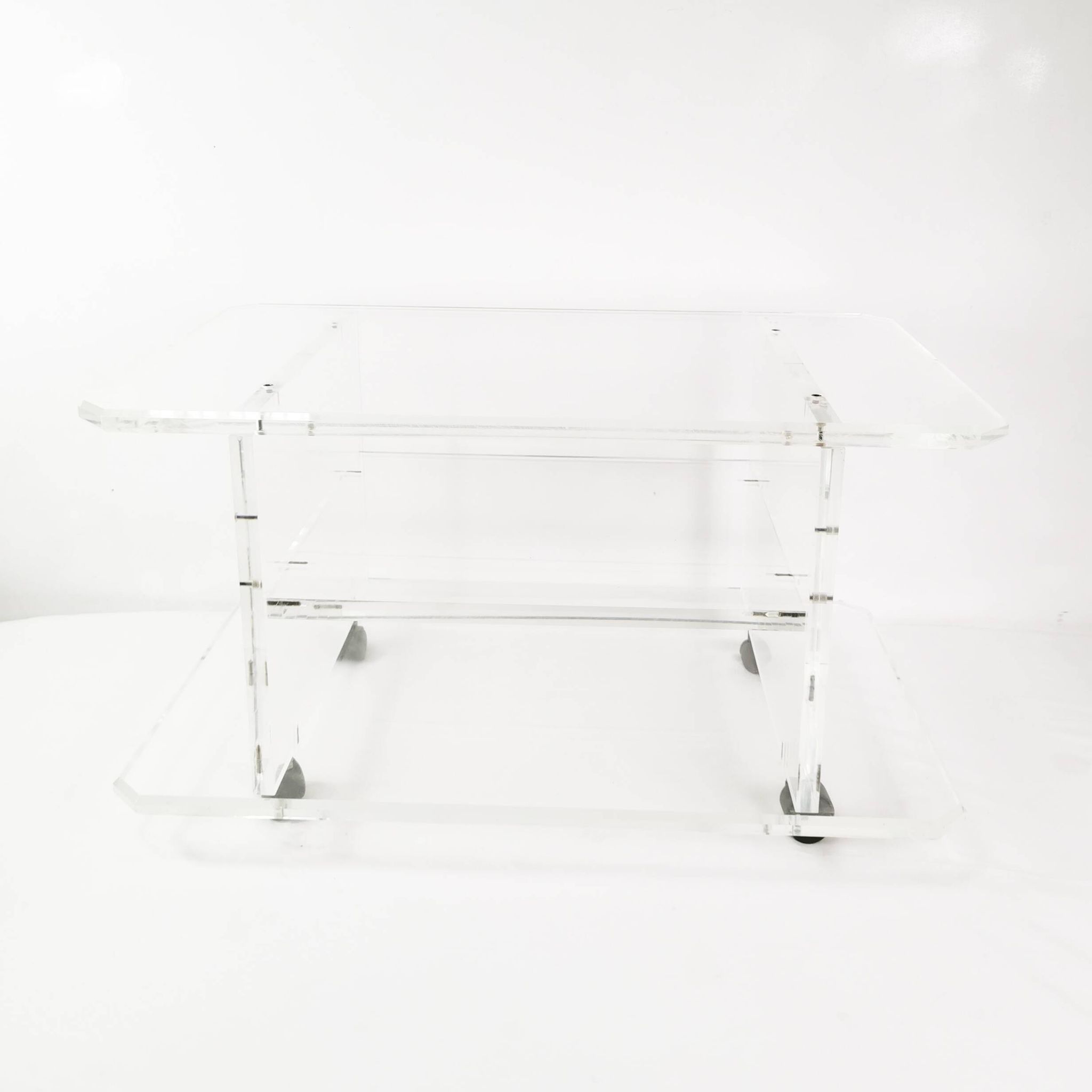 Plexiglass audio-TV cabinet, Italy, 1970s.