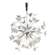 Contemporary White Butterfly Murano Glass Sputnik Chandelier