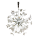 Contemporary White Butterfly Murano Glass Sputnik Chandelier