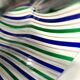 Green, Blue, Bronze and Clear Murano Glass Vase by Irene Paolo, Italy 1990s