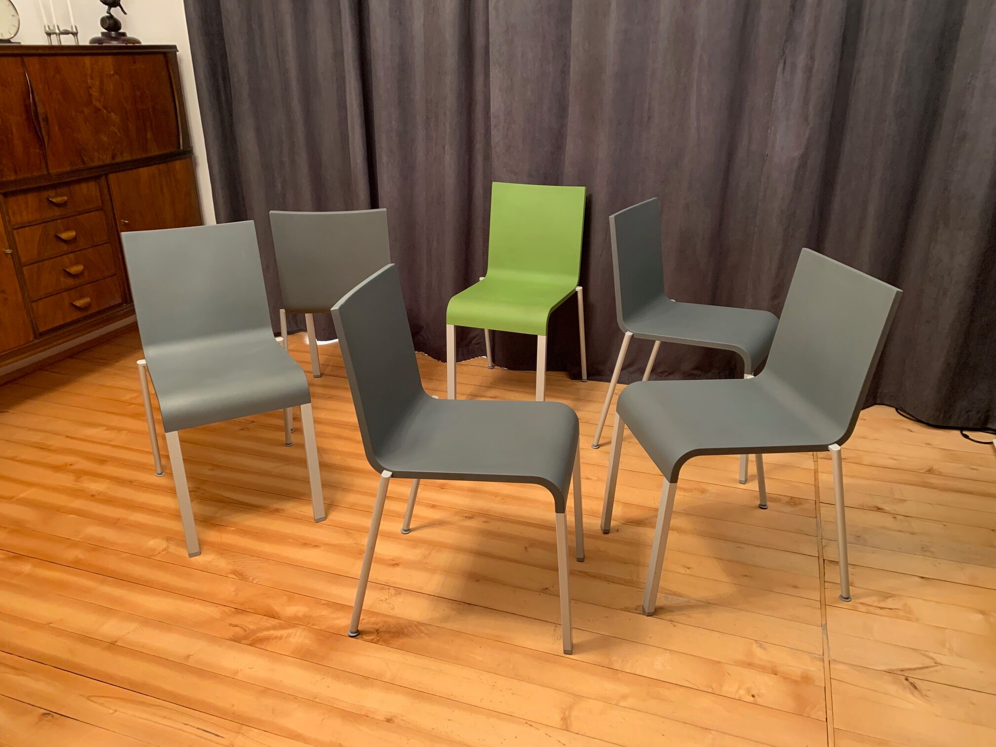 Set of six .03 chairs by Maarten Van Severen, Vitra, 1990s