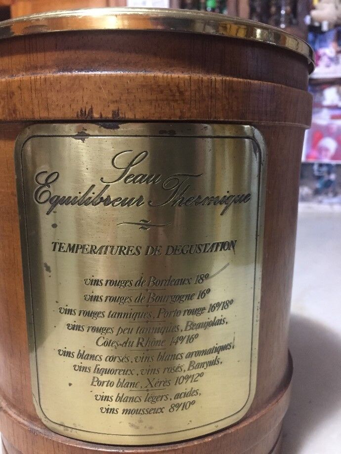 1960s wood-plated thermal balancer bucket