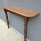 Console xixème noyer pieds toupies