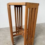 1930s star-inlaid side table