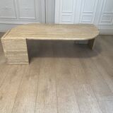Drop of water coffee table in travertine, 1970